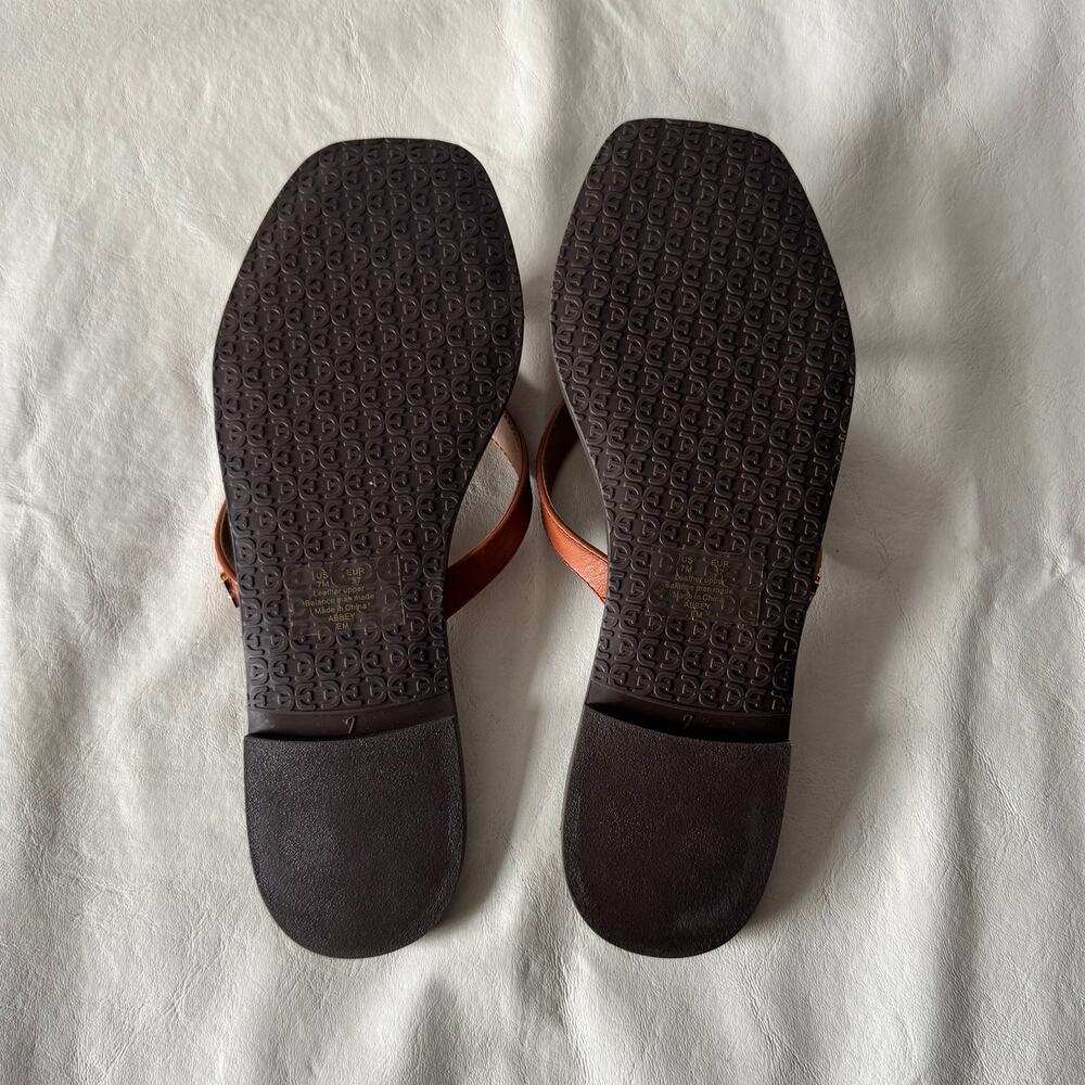 Sam Edelman Abbey Sandals in Ginger Brown Leather Women's Size 7 - Picture 8 of 9